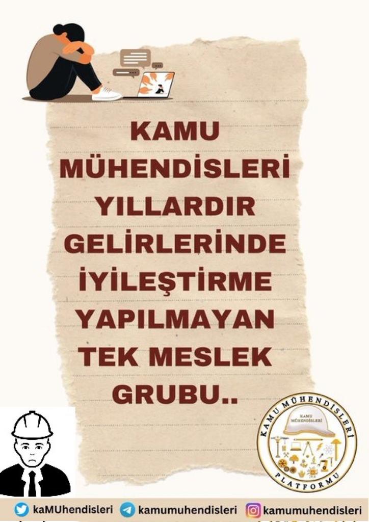 <a href="/isikhanvedat/">Prof. Dr. Vedat Işıkhan</a> Kamu mühendislerini memnun edebilecek kararlar çıkması dileğiyle. Sayın bakanım bizde çok yorulduk huzur ve refah içinde Görevlerimizi yerine getirelim istiyoruz