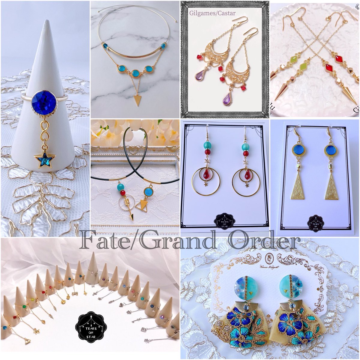candy15world's tweet photo. 【固定用📌】
✨けぃの二次創作アクセサリー💍✨
こんな感じのアクセたちをまったり作って活動しております♥️
#呪術手芸部 
👑ダム手芸部 
#fgo手芸部 
#イメージアクセサリー https://t.co/TQ537RvDAz