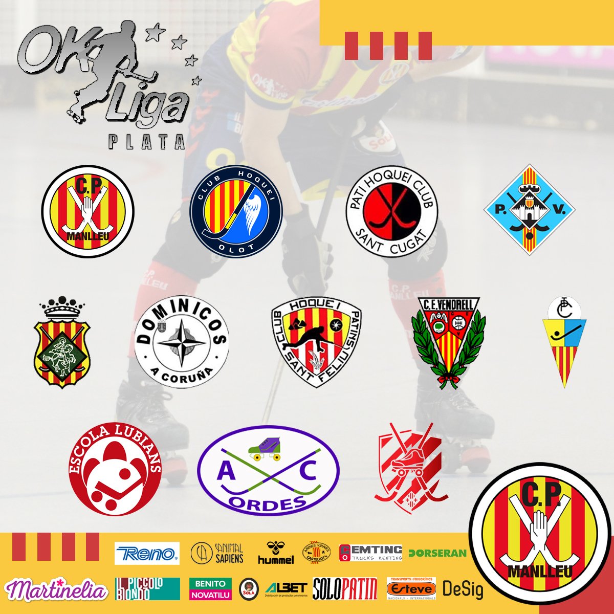 OKLliga Plata Nord!

Aquí teniu els equips que formaran part de la OKLliga Plata Nord aquesta temporada!

Cada cop queda menys!

Esperem una temporada apassionant!

SOM-HI!