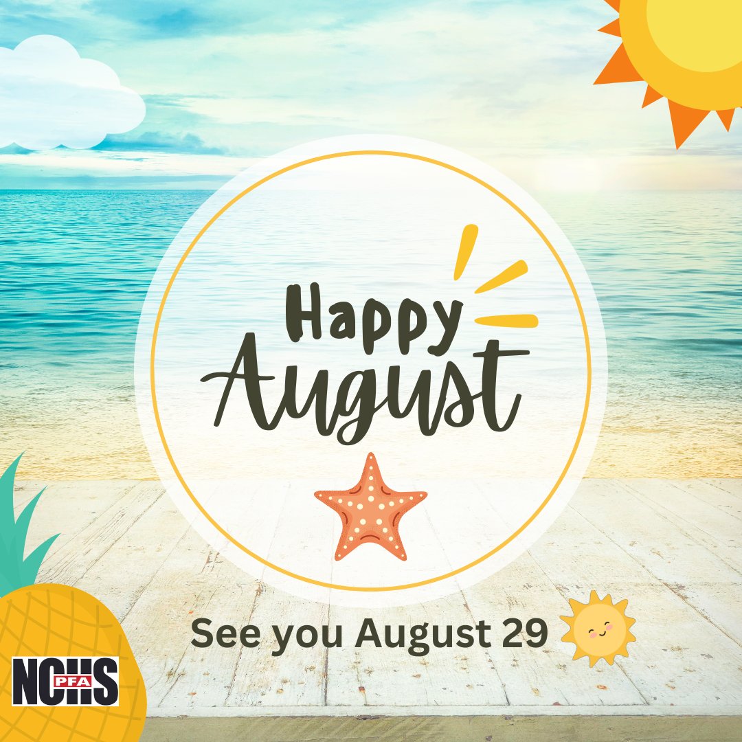 Plenty of time to soak up the sun and enjoy another month of summer!