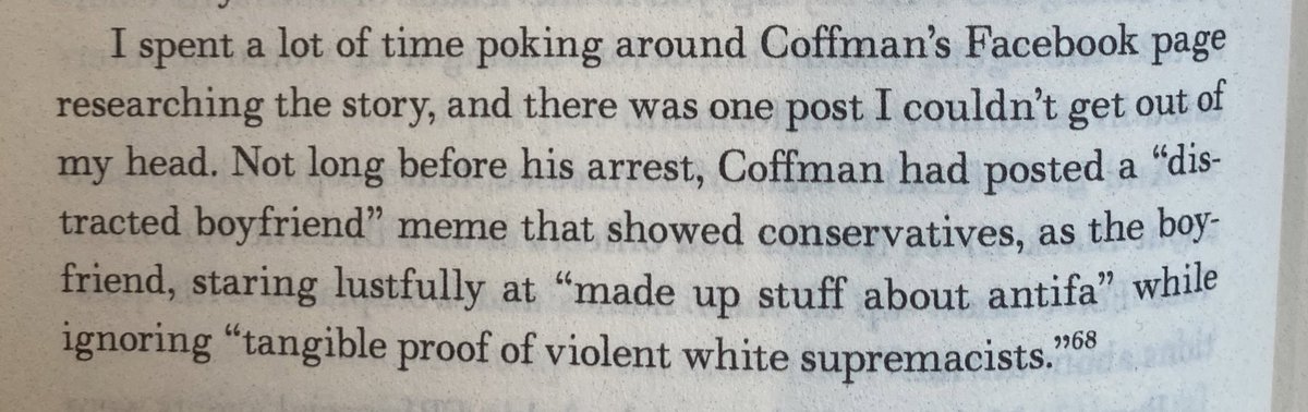 sahilkapur's tweet photo. Reading @RyanJReilly’s book Sedition Hunters and there’s a revealing section about the FBI’s “desperate search” circa 2020 to bust ANTIFA leaders amid Trump and AG Barr’s persistent focus on antifa, only to keep hitting dead ends and learning that it’s not really an organization. https://t.co/oSqv06Pq81