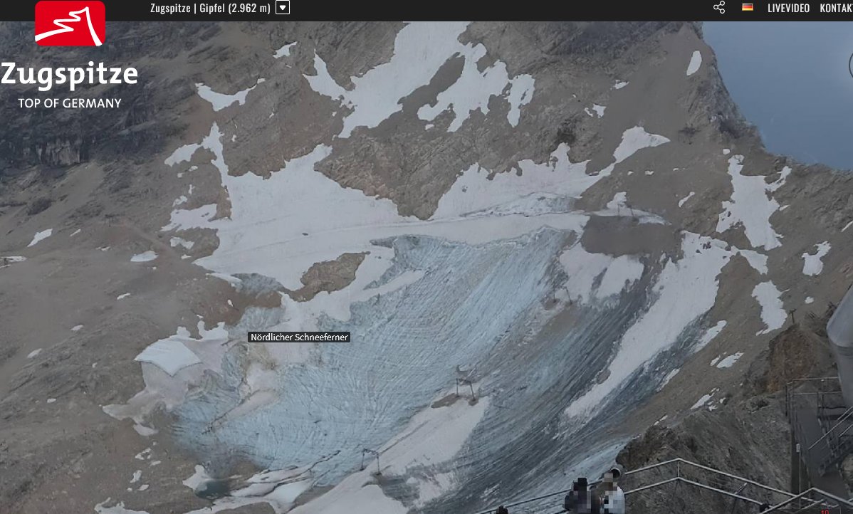 Co2Klima's tweet photo. #Zugspitze heute mit #Schneeferner-Gletscher
Das Wort "nördlich" kann man sich sparen, da es keinen "südlichen" Schneeferner mehr gibt.
Das Eis unter dem Lift ist immerhin noch 30m dick und wird wahrscheinlich erst bis Ende des Jahrzehnts geschmolzen sein.
#Alpen #Klimawandel https://t.co/wk2jg172DH