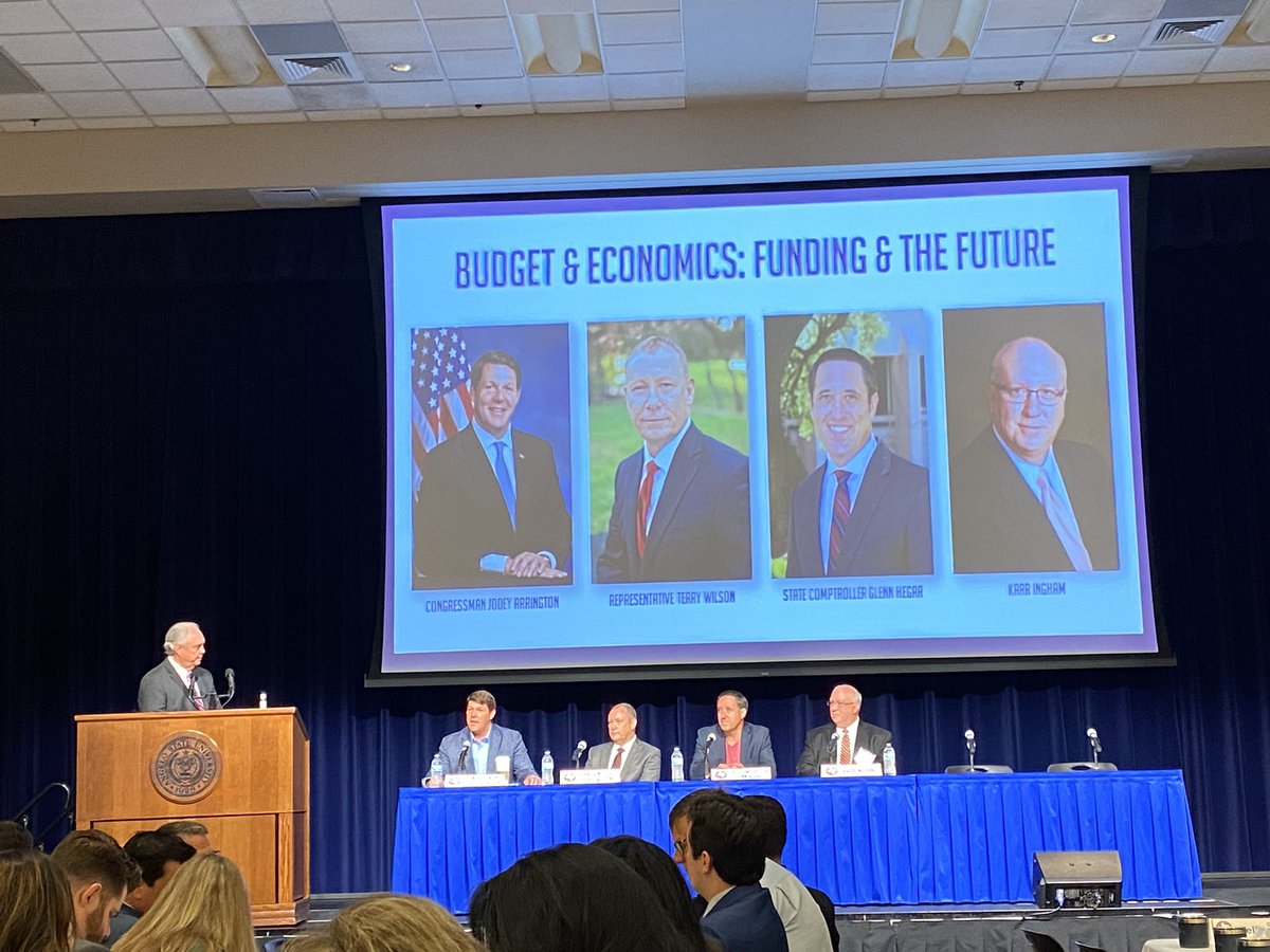 StarCareCEO's tweet photo. @DrewDarbyTX leading a panel discussion including @RepArrington about Economics, Funding &amp; The Future during the San Angelo Chamber of Commerce West Tx Lege Summit https://t.co/Za8F0sFQh2