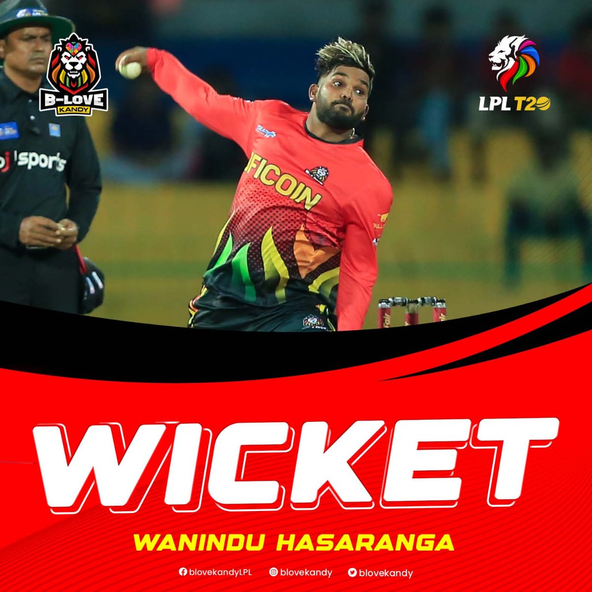 BLoveKandy's tweet photo. ๐ฅ Hasaranga Shines Bright! Daniel Bowled Out!
#BLoveKandy #LPLT20 #LPL2023 #LPLLive #GalleTitansย #BLoveNetwork https://t.co/8YbfYjsakR