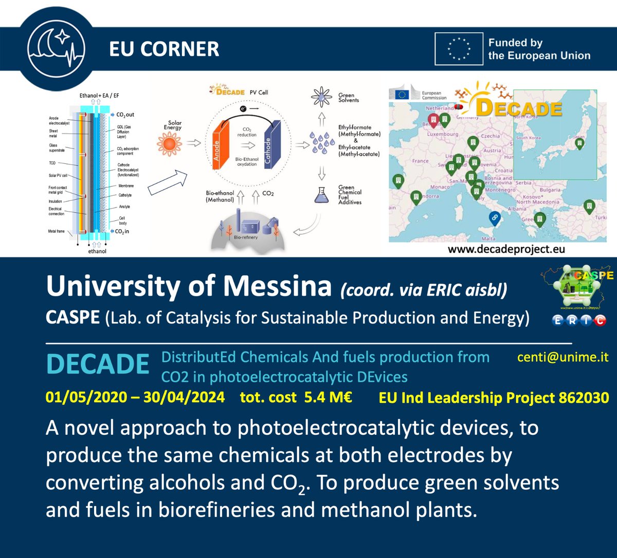 MednightEu's tweet photo. DECADE is part of the European projects in which the @unimessina is involved and which will be presented on 29 September at the Researchers' Night.
#EUcorner https://t.co/JQBGj0ir6L