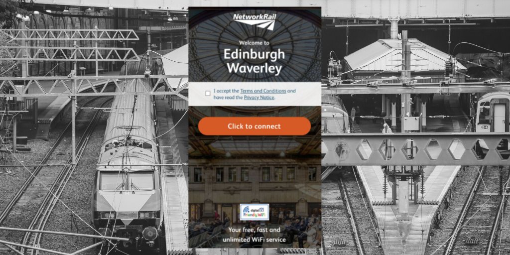 BeFriendlyWiFi's tweet photo. Edinburgh Waverley, heart of the city @networkrail keeping you connected with #wifi @befriendlywifi certified keeping you safe online #onlinesafety #friendlywifi https://t.co/KRQhgBvkic https://t.co/4MWLXQ66CQ