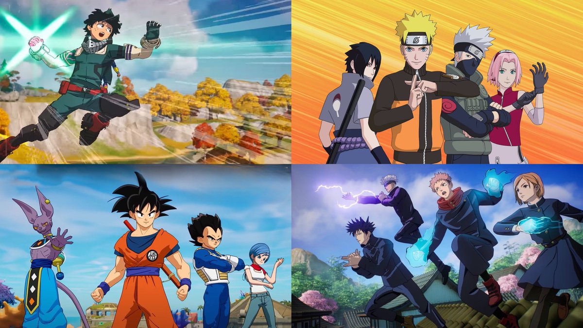 they really added every anime in the universe to fornite before one piece