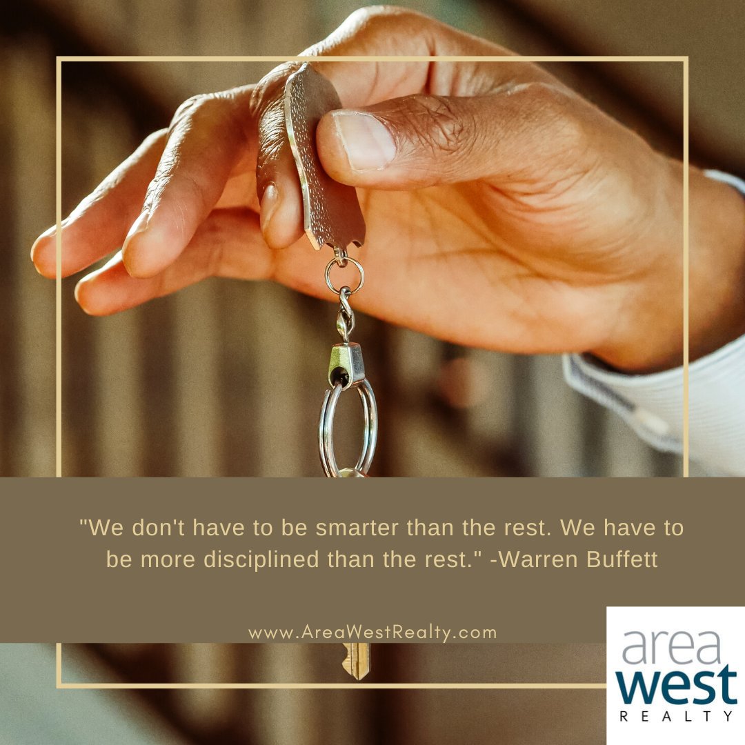 AreaWestRealty's tweet photo. The key to the "keys" is discipline. 

Let's have a conversation just to get your questions answered. DM us. We're here for you. https://t.co/z8B0hsclCK