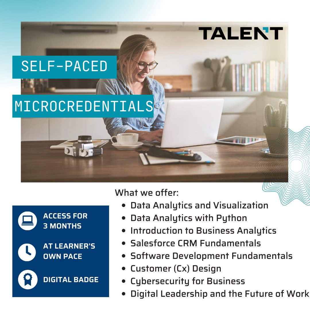📢Our self-paced microcredentials are open for registration! 📢

Don't miss out on this opportunity to invest in upskilling your workforce with our self-paced learning. Check out our catalog: ontariotechtalent.ca/catalog/ to learn more! 💻📈

#wearetalent #selfpacedlearning #talent