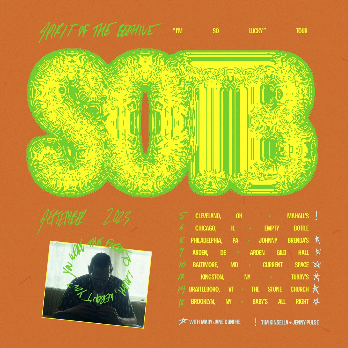 thespiritoftheb's tweet image. ‘i’m so lucky’ ep releases 9/1

‘tapeworm’ + ‘natural devotion 2’ streaming everywhere

tickets on sale now for september shows + preorders on sale now for the record

links to tickets + the video in our bio