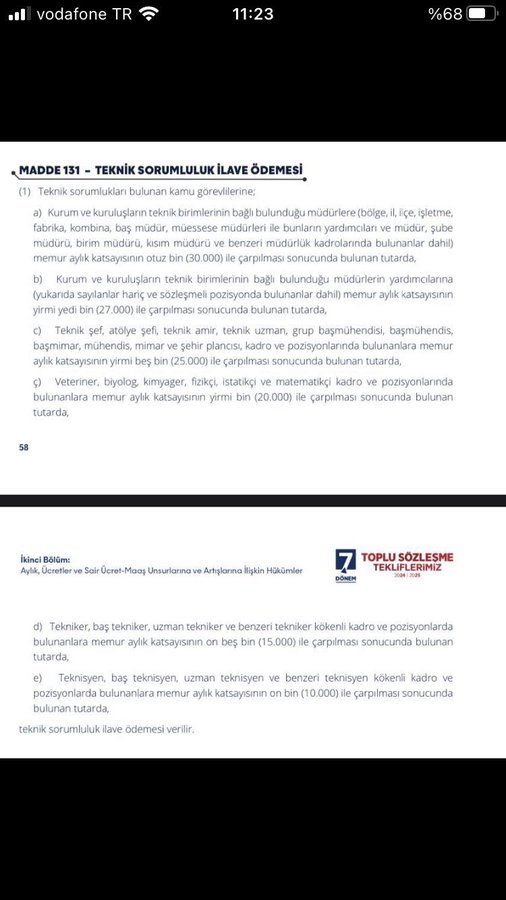 <a href="/isikhanvedat/">Prof. Dr. Vedat Işıkhan</a> Sayın Bakanım, kamu işçisinden daha düşük maaş alan Kamu Mühendislerinin taleplerine kulak verin lütfen.

Toplu sözleşmede Kamu mühendislerini içeren tüm talapler hayata geçmelidir.

20 yıllık mağduriyet son bulsun.