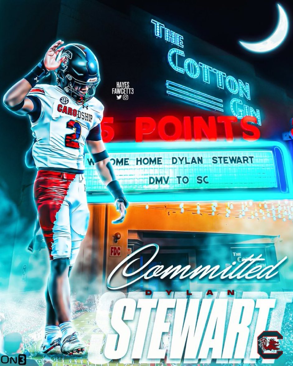 UnnecRoughness's tweet photo. Another big time recruit for Shane Beamer and South Carolina. 

5-star DB Dylan Stewart will be a Gamecock. 

@Hayesfawcett3 https://t.co/vjof5RAjMX