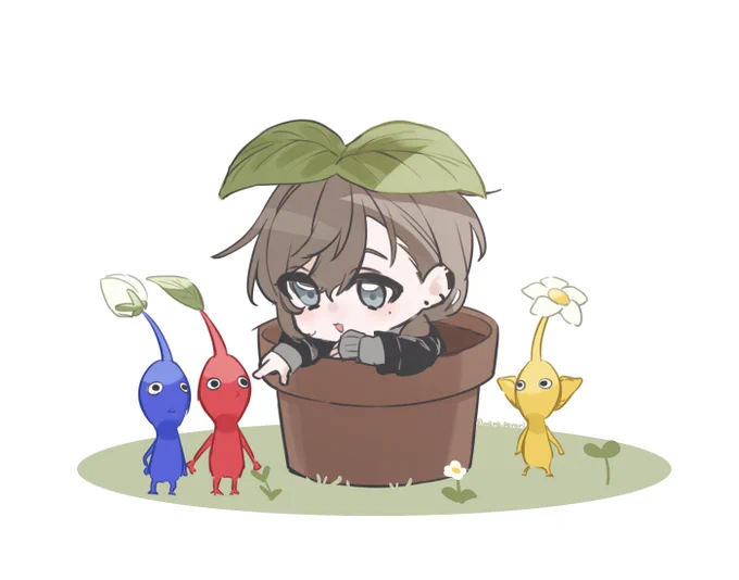 #かな絵 ピクミンかなミン