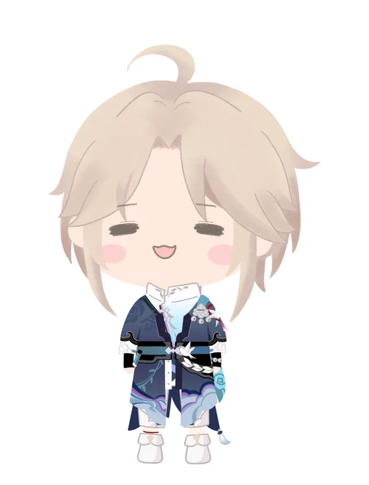 将軍見つけた時の彦を妄想したら笑顔の彦になったお顔だけ変えただけだけど