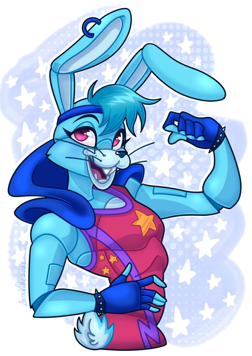 NkaSmia's tweet photo. He's ready to rock!!
🎸🐰✨
#FNAF #FNAFRuin #GlamrockBonnie https://t.co/mZ5dXU9dBG