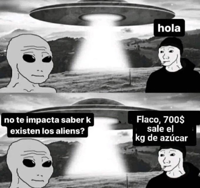 Ya paso como 1 semana de los aliens y nadie les dio pelota jsjs