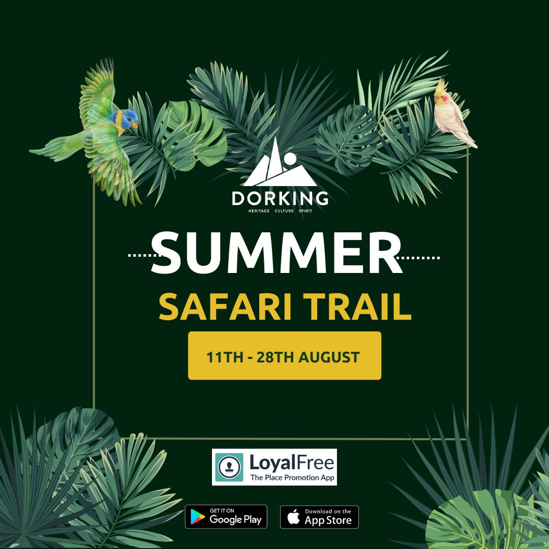 HelloDorking's tweet photo. 📣 Attention all wildlife enthusiasts and nature lovers! We are excited to announce a FREE Safari adventure with @HelloDorking this Summer! 🌿
Download the @loyalfreeapp for free today!
#LFSummerSafari #WildlifeAdventure #ExploreDorking #NatureTrail #SummerSafariTrail https://t.co/UaaxfCwimB