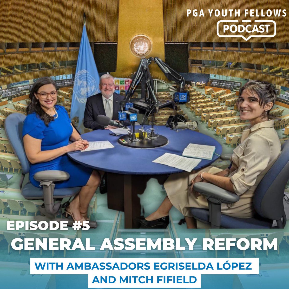 📣 New #PGAFellows Podcast!

As with any institution, the #UNGA needs to change with the times to stay relevant.

In this episode, Aimé Triana speaks to Amb. Egriselda López & Amb. Mitch Fifield, who led the GA revitalization process during #UNGA77.

🎧bit.ly/3OD4goN