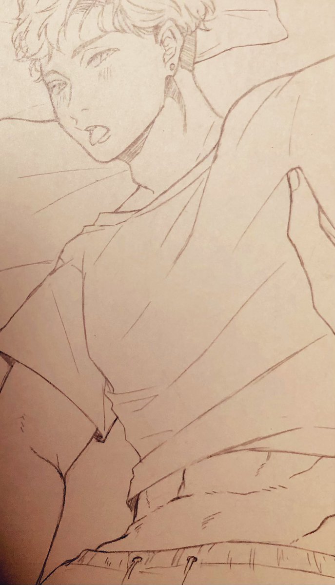 「下書き始めたけど、えっちみが足されると途端にめちゃくちゃ似ない…」|かくして快進撃は始まるのイラスト