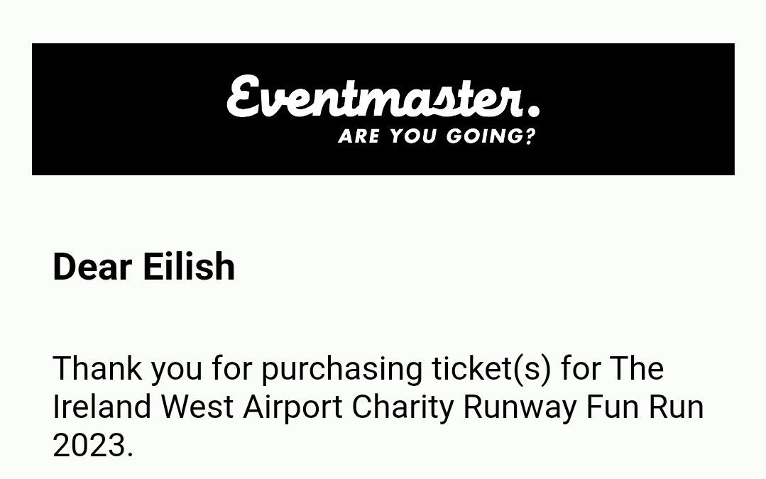 If you would like to support the <a href="/RNLI/">RNLI</a>
Mayo Lifeboat Stations <a href="/AchillRNLI/">Achill Island RNLI</a> and #BallyglassRNLI, as well as <a href="/BreakthroCancer/">Breakthrough Cancer Research</a>, <a href="/Diabetes_ie/">Diabetes Ireland</a>, <a href="/ISPCCChildline/">ISPCC</a>, <a href="/CancerFundChild/">Cancer Fund for Children</a> and <a href="/mayo_spca/">Mayo SPCA</a>, sign up now for <a href="/Irelandwest/">Ireland West Airport</a>'s charity runway run on Sat 9 Sept. 👇
eventmaster.ie/event/krl4HK2T…