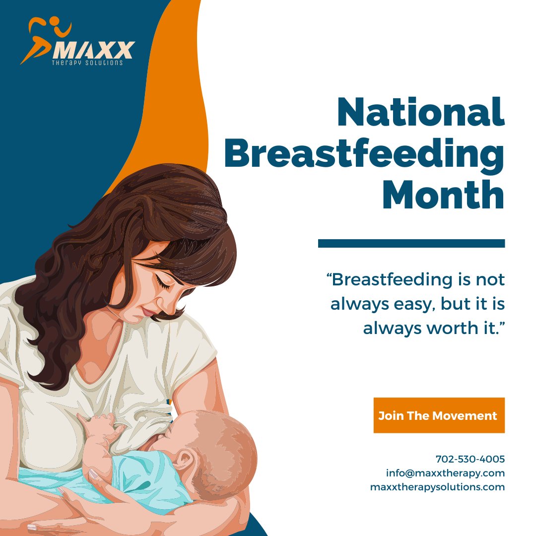 🌸 Celebrate National Breastfeeding Month! 🌸

Join the movement for breastfeeding! 🤱

#MaxxTherapySolutions
#NationalBreastfeedingMonth #JoinTheMovement #NourishWithLove #EmpoweredMotherhood #BreastfeedingJourney