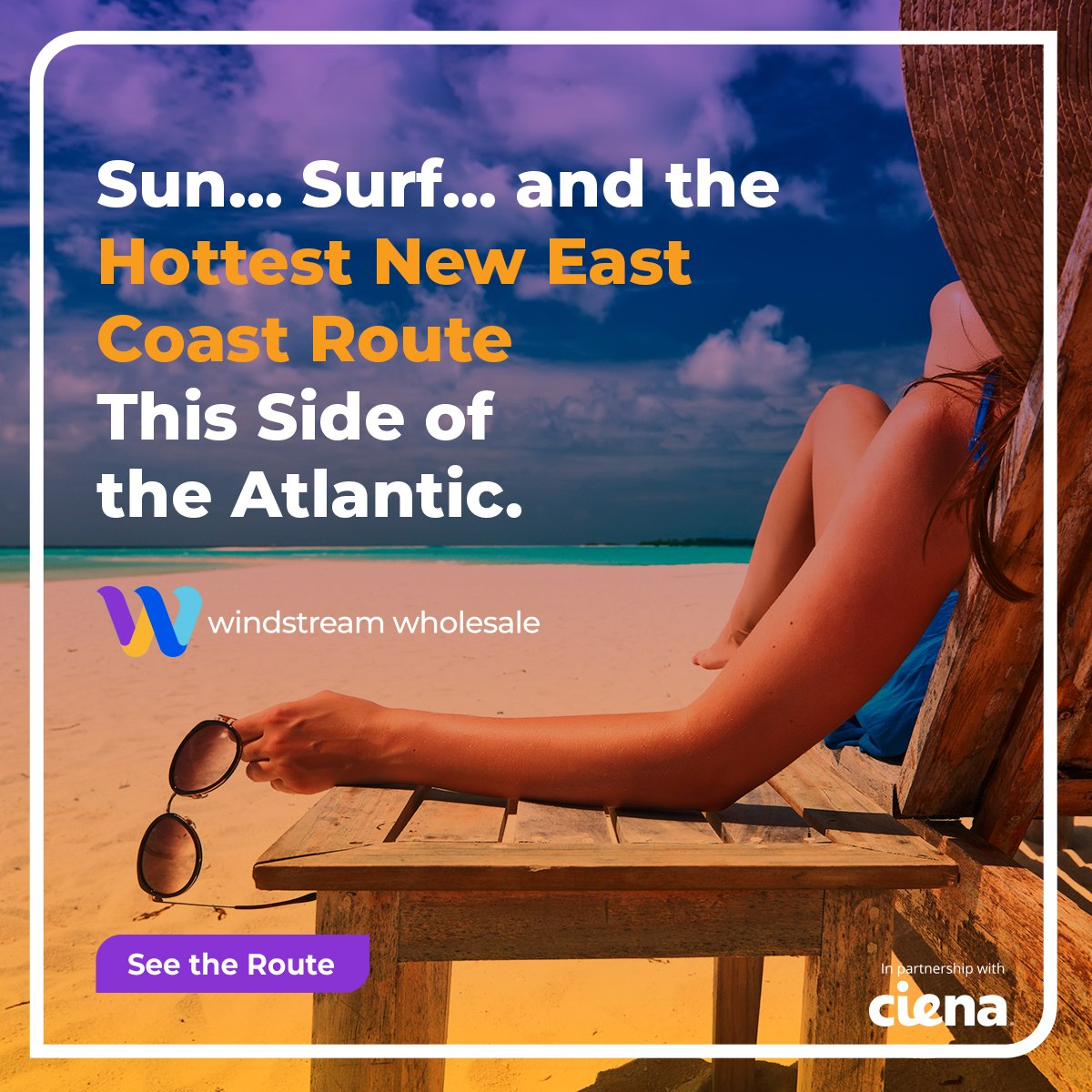 TonyThomasWIN's tweet photo. Some like it hot! From Raleigh to Jacksonville, the #WindstreamWholesale Beach Route offers sun, surf & the hottest new east coast route. Lock in capacity, diversity & subsea access now! No gimmicks. Just fiber. Learn more - https://t.co/GrQCi10IS0
#beachroute #makingwaves #ciena https://t.co/kLqBaZid52