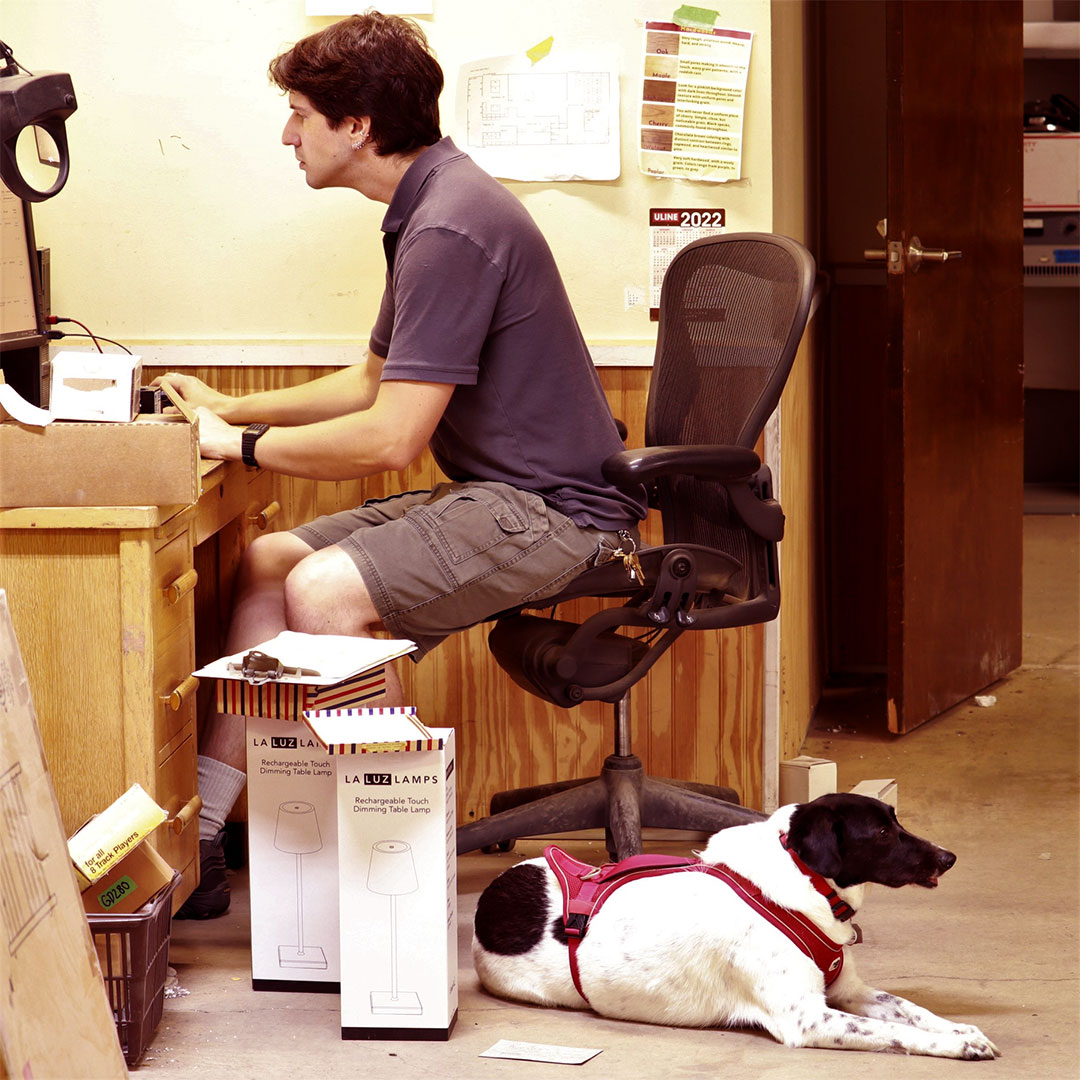 CommForklift's tweet photo. Happy #DogustFirst, the universal birthday for shelter dogs! Today we celebrate the canine members of the Community Forklift team including Juniper, who works on our eBay store with Theo. Friendly, well-behaved pets are welcome at our reuse warehouse as long as they stay leashed! https://t.co/VzdWa8LYNP