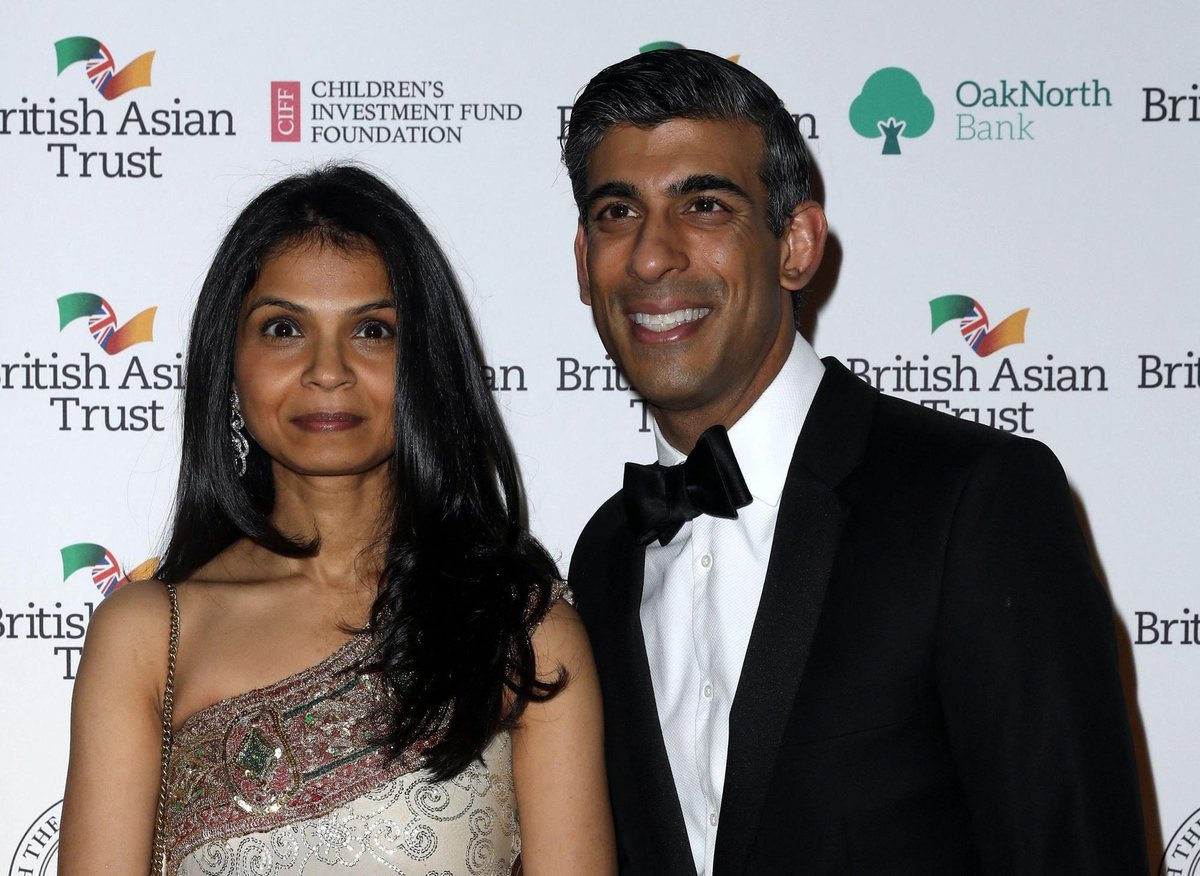 BREAKING: PM Rishi Sunak’s Wife’s firm has earned roughly £1.5 billion from BP contracts, just months before the new North Sea Licenses were announced. How can we continue to allow the Tories to scam the general public?