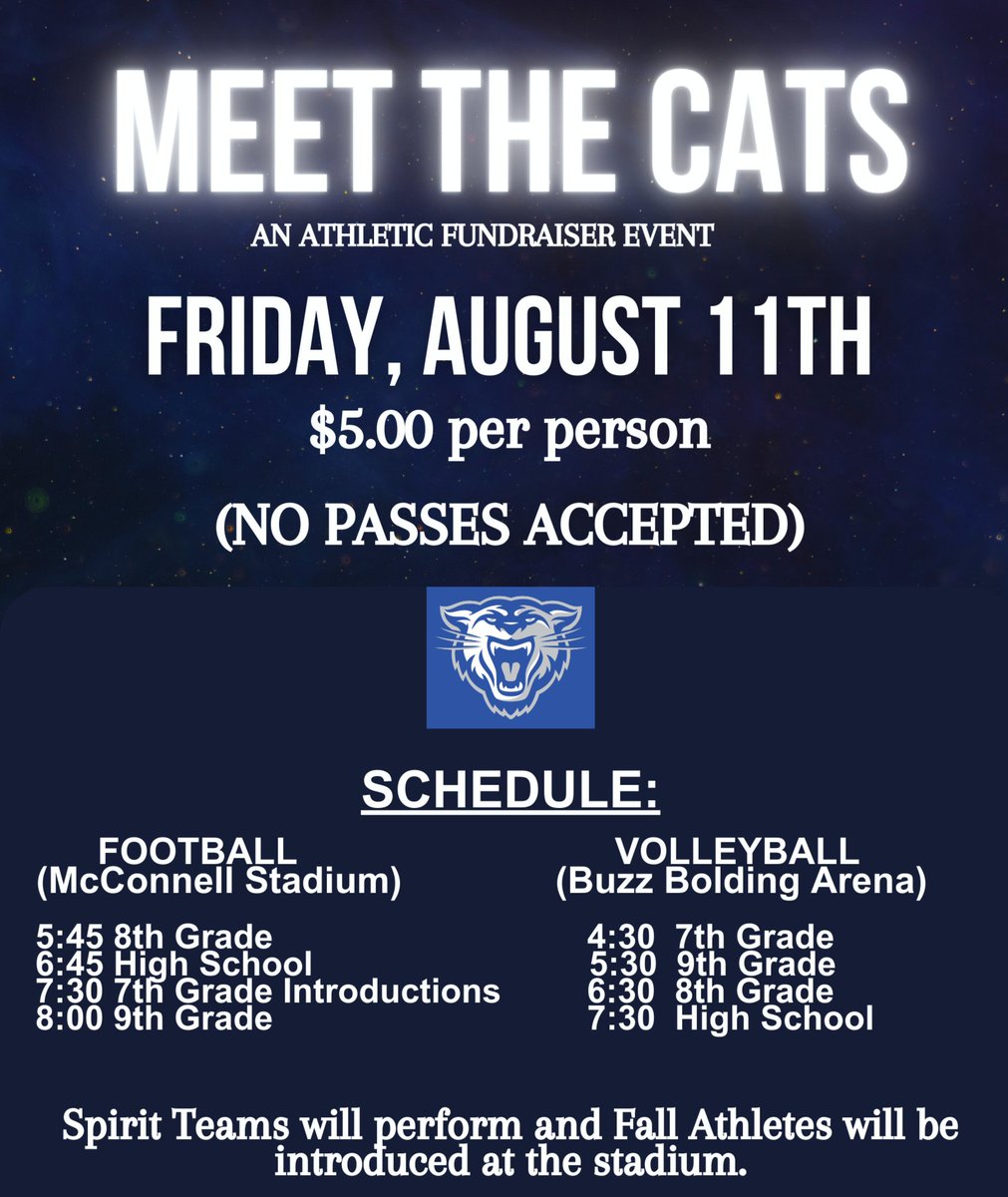 Meet the Cats and Volleyball Showcase