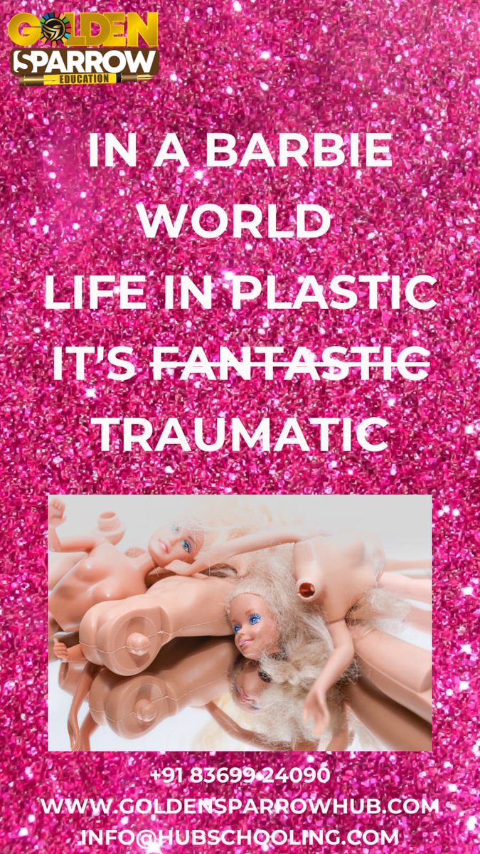 HubSparrow's tweet photo. Barbie has been 1 of d most 
Hyped movies  🎥 of 2023 
In a Barbie world can v keep 
Plastic n consumerism in check?
#barbie frenzy will lead 2 more toys adding 2 plastic waste problem .Plastic toys are rarely recycled n these toys make up 2 6% of  landfill problems . https://t.co/6JVO0CO3Yn