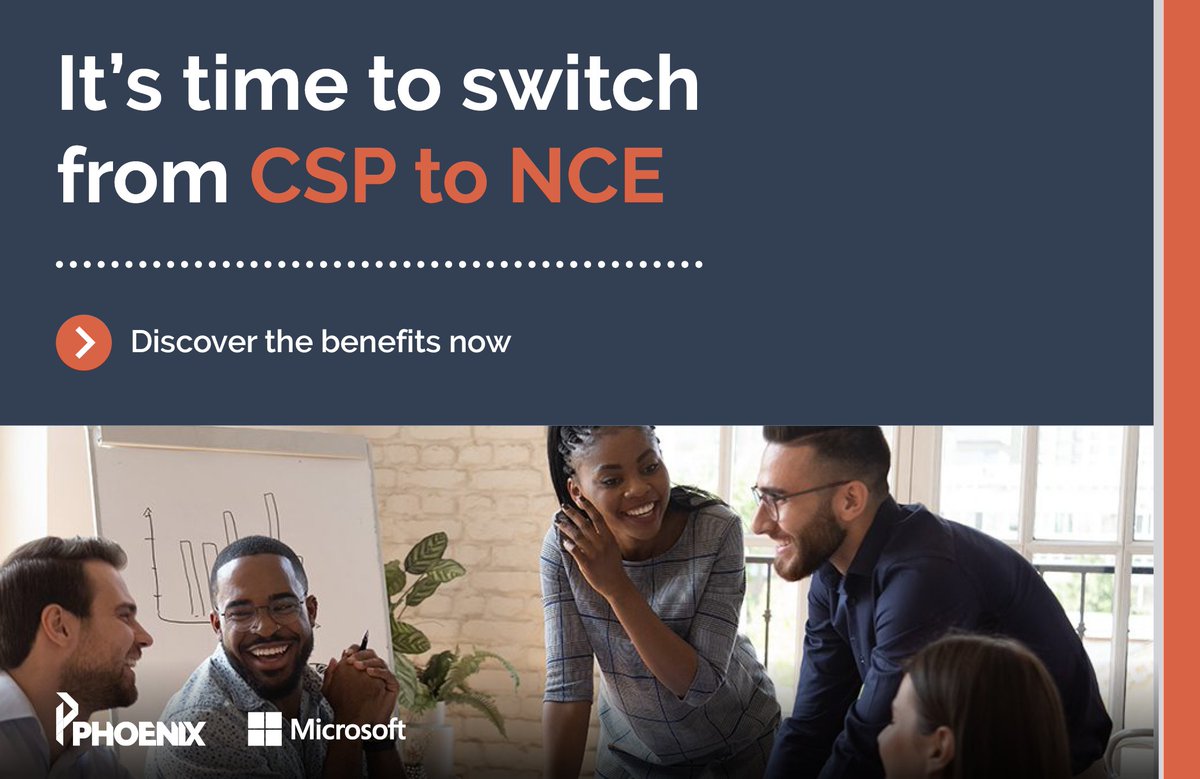 PhoenixYork's tweet image. Time is running out to switch from CSP to NCE licensing ⏱️
 
Get free guidance and support with choosing the best NCE subscription for your organisation now before the December deadline.
 
Discover now 👉 hubs.ly/Q01ZBsXr0
 
@MicrosoftUK #MicrosoftCSP #MicrosoftNCE