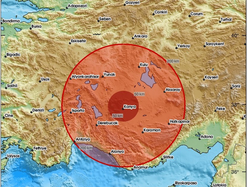 DepremDedektoru's tweet photo. #Konya merkezde 5.0 büyüklüğünde #deprem meydana geldi.

Deprem çok geniş bir alandan hissedildi. https://t.co/RPO70lo7eO