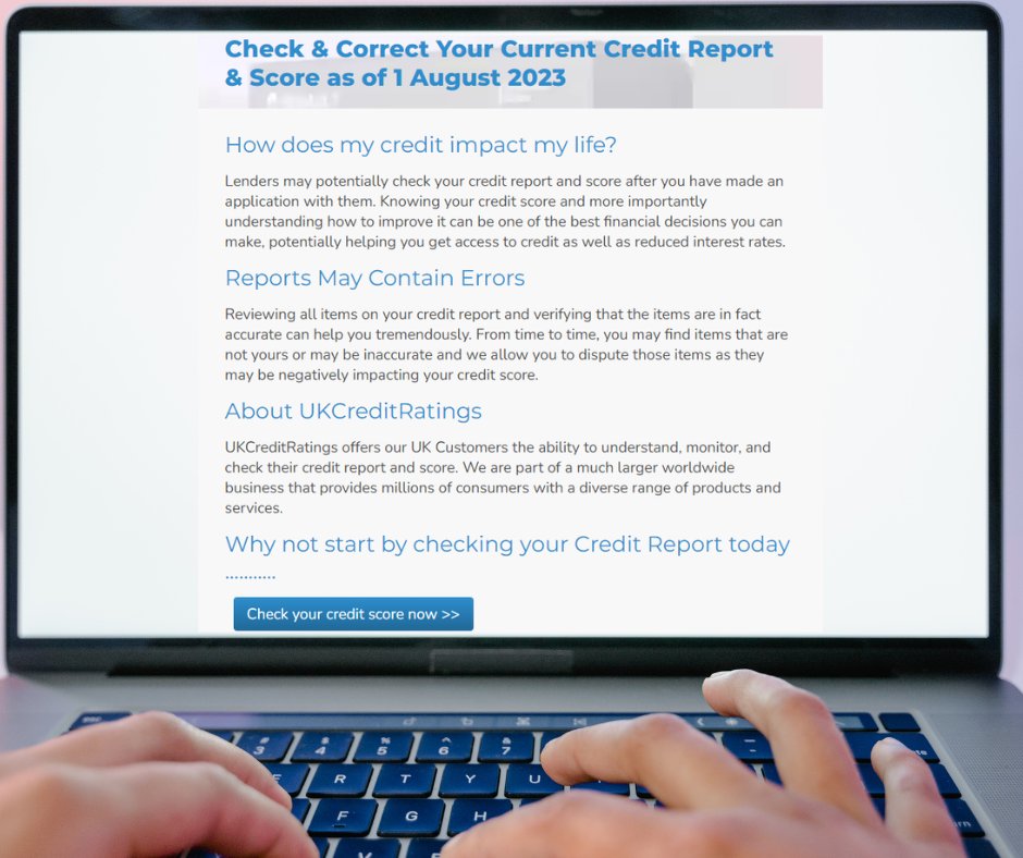 Check &amp; correct your current credit report &amp; score with our FREE credit check ✅➡️ bit.ly/457OsQ5