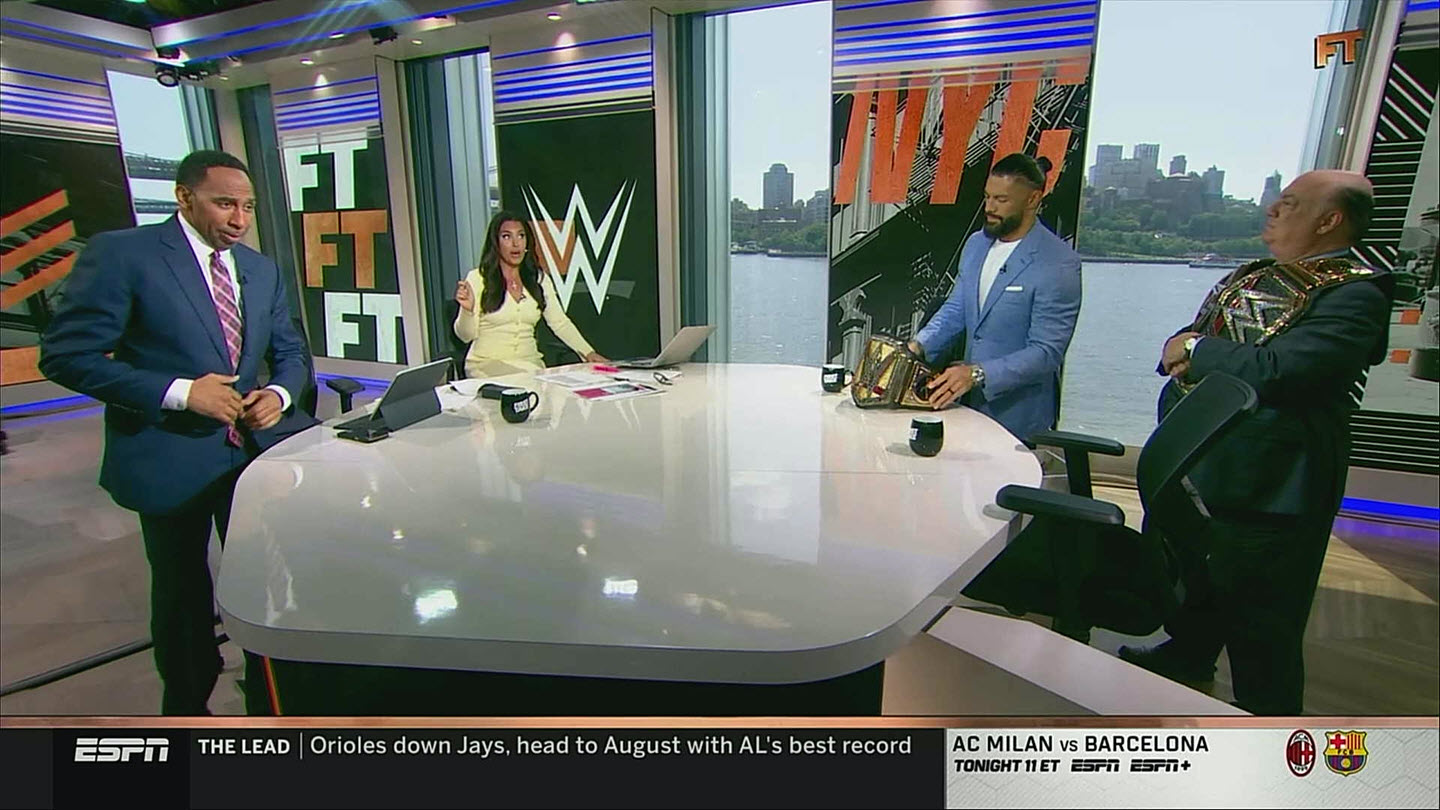 Roman Reigns & Paul Heyman v ESPN First Take