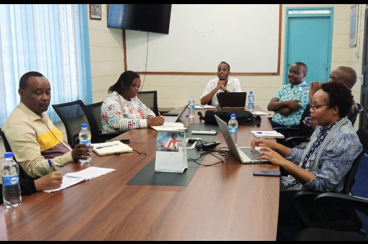 Mowassco's tweet image. The Managing Director Mombasa Water Supply &amp;amp; Sanitation Co. Ltd Mr. Abdirahim Farah hosted a team from National Government Ministry Of Water to review projects under the World Bank.