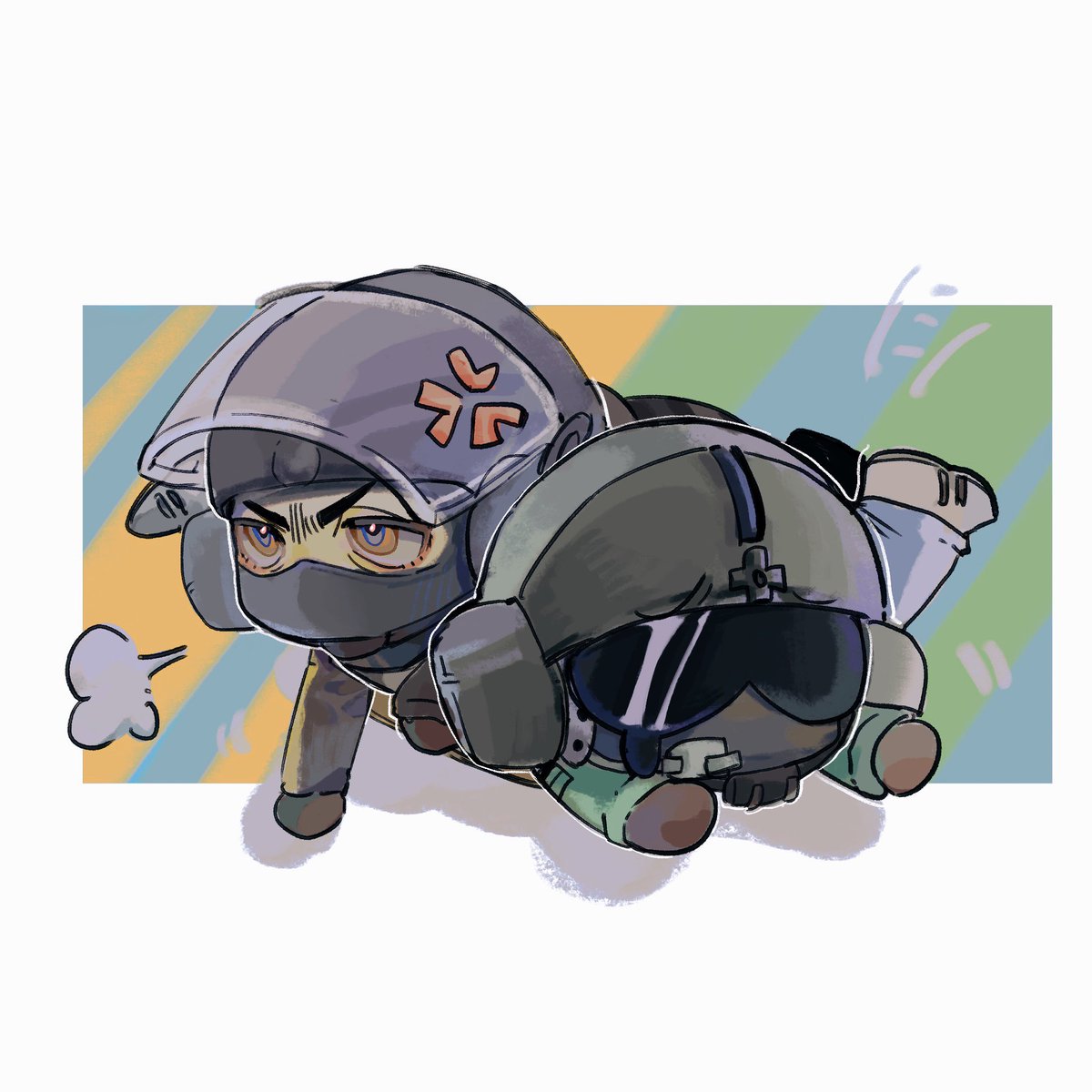 班迪摔倒耶格遭殃（
#R6S #RainbowSixSiege