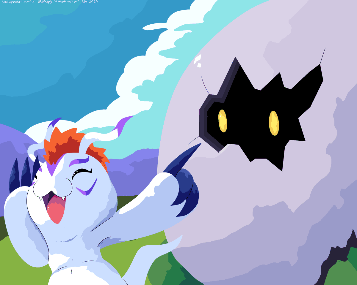 sleepy_sealion's tweet photo. Egg sighting. #digimon #digimonfanart #gomamon #digitamamon https://t.co/aXyxDrgSq5