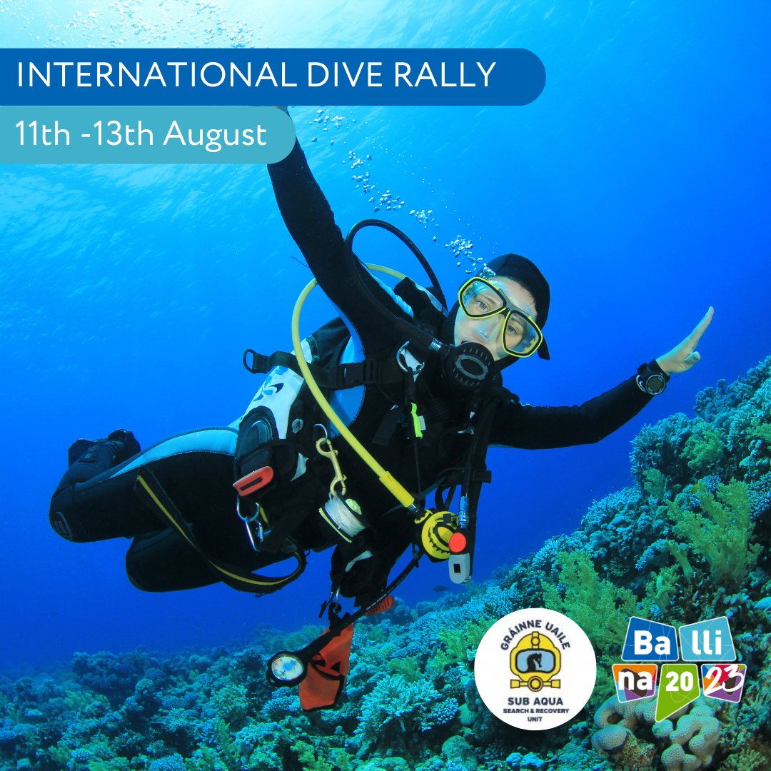 ballina2023's tweet photo. Mark your calendars for an incredible event, the International Dive Rally, scheduled from Friday, August 11th to Sunday, August 13th! ๐
#InternnationalDiveRally #Diving #Scuba #ScubaDiving #ScubaDivingIreland #ScubaDivingLife #ScubaDivingAddicts #Ballina2023 #BallinaEvents https://t.co/BX16zMRGsY