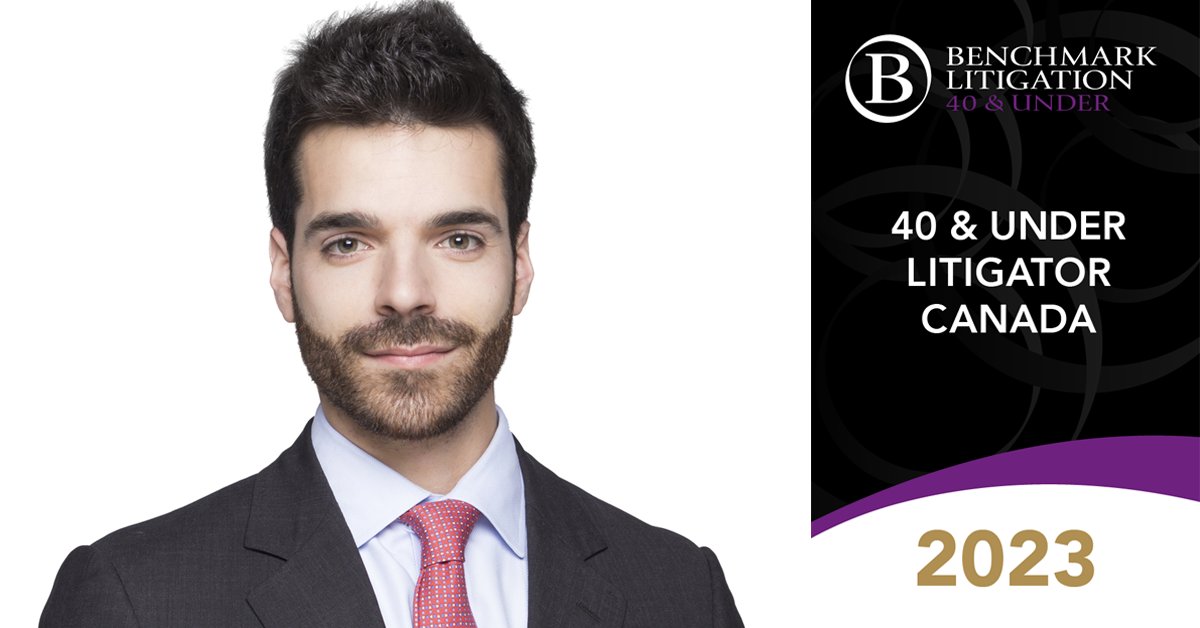 <a href="/IMKLLP/">IMK</a> est Fier d’annoncer que David B. Éthier a été nommé cette année encore sur la « 40 &amp; Under Hot List » de Benchmark Litigation. Cette liste regroupe les avocats qui se distinguent parmi leurs pairs et dont la carrière est en plein essor. Félicitations David!