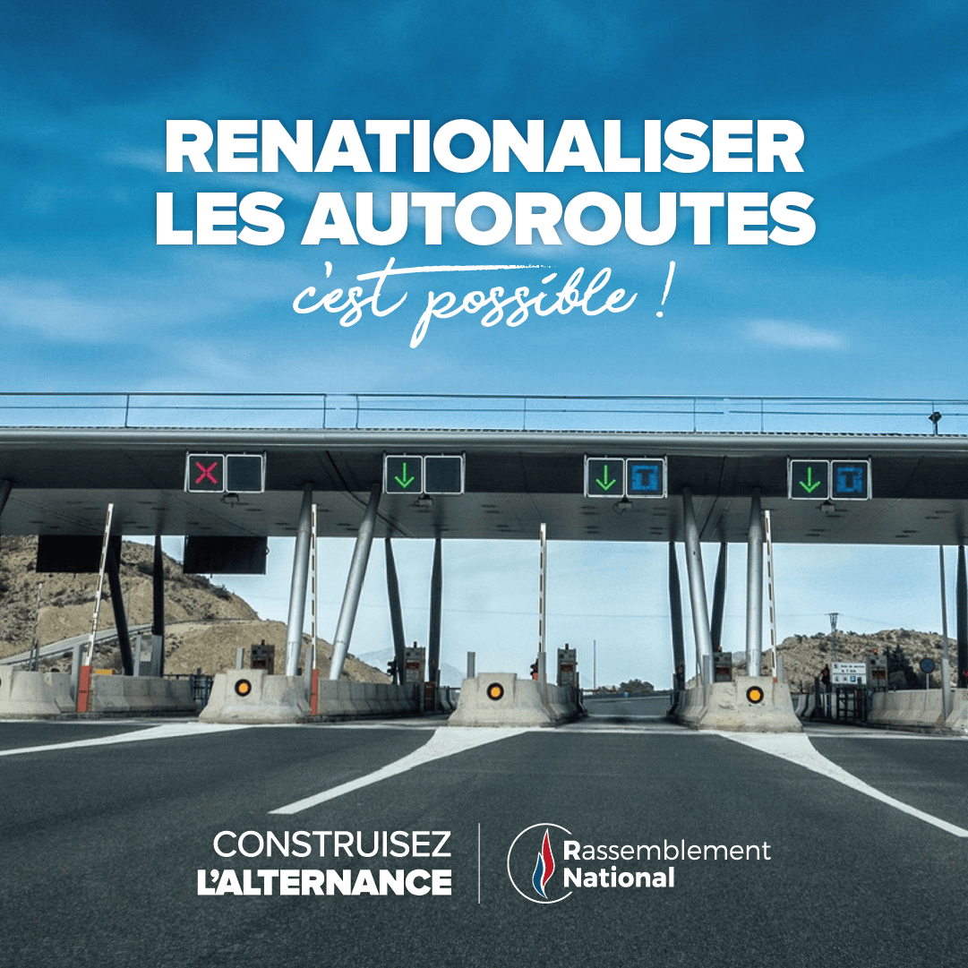 RNational_off's tweet photo. 🚗 Renationaliser les autoroutes pour faire baisser de 10 à 15 % le prix des péages, c'est possible ! 

Rejoignez-nous pour construire l'alternance :
👉🏻 https://t.co/sUhxdLuOLu https://t.co/araKm0XSTQ