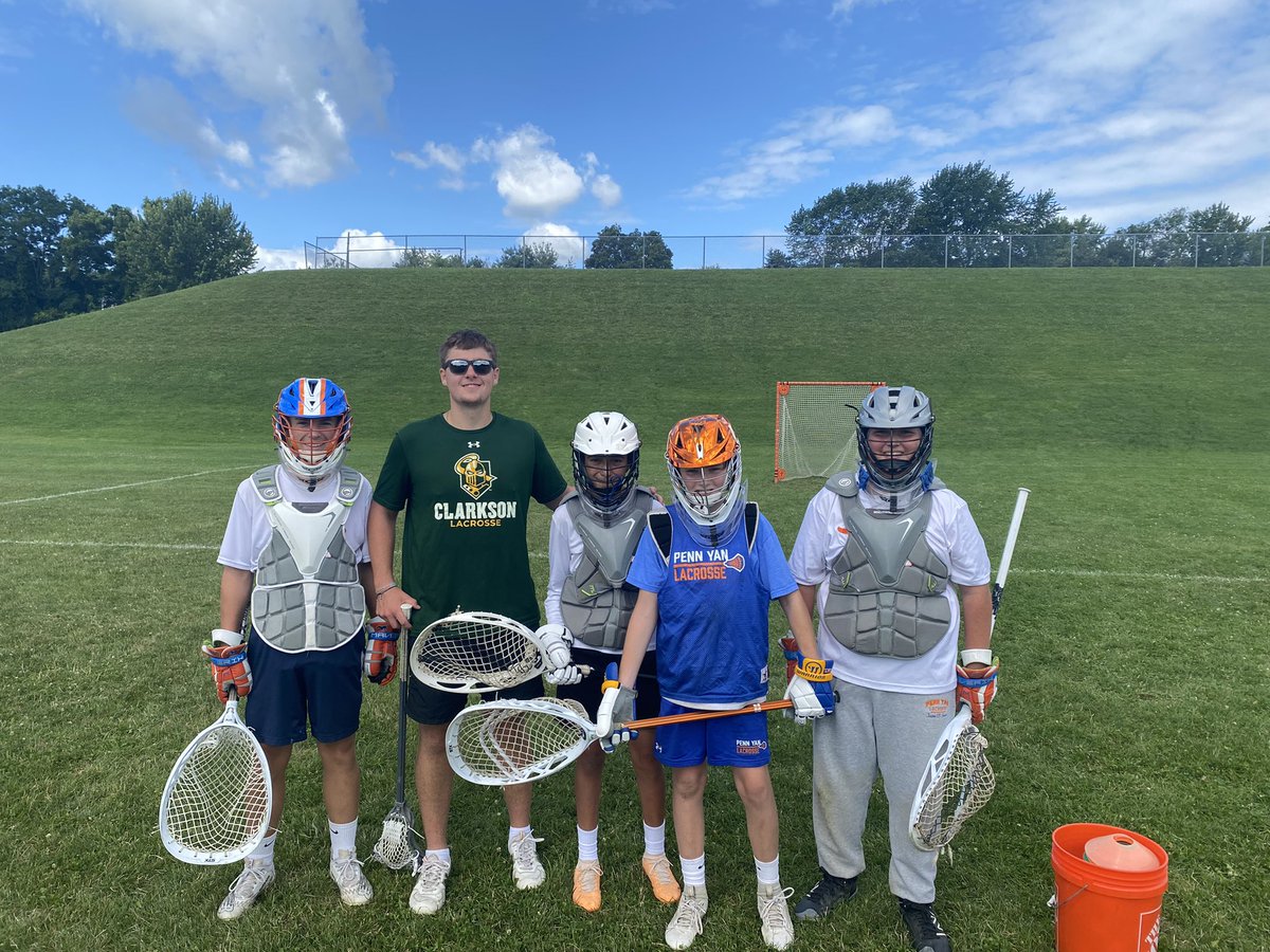 Young goalies exploding to the ball at camp.  Great work by alumni and current Clarkson goalie <a href="/griffinemerson3/">Griffin Emerson</a>