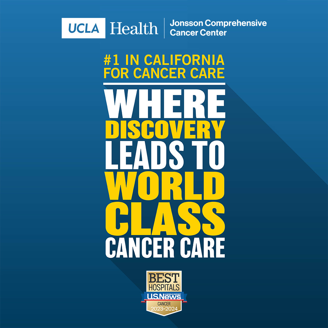 UCLAJCCC's tweet photo. We are proud to announce that UCLA Health Jonsson Comprehensive Cancer Center has been recognized as #1 in California and #4 in the nation for cancer care by @usnews. More here: https://t.co/2OgE2Te9gJ https://t.co/7CzxOxs5pq