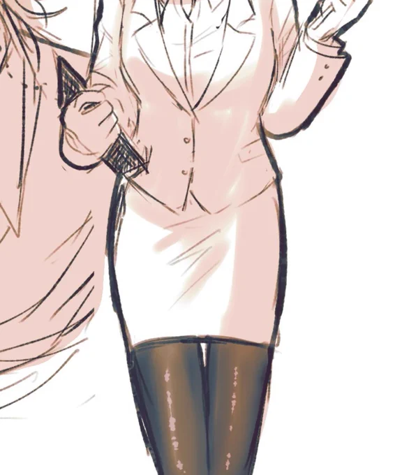 にふねさんにささろのリクエスト頂いてにょたささちゃんの女教師イメプレ絵描きました 黒ストに命を懸けたのでそこだけ見てください