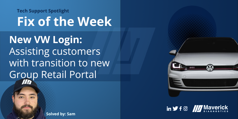 Maverick_Diag's tweet photo. Introducing a new series putting a spotlight on the work done by the Maverick Help Desk for Dealer Tool Support customers with a Fix of the Week! https://t.co/N1ywrDPhnq