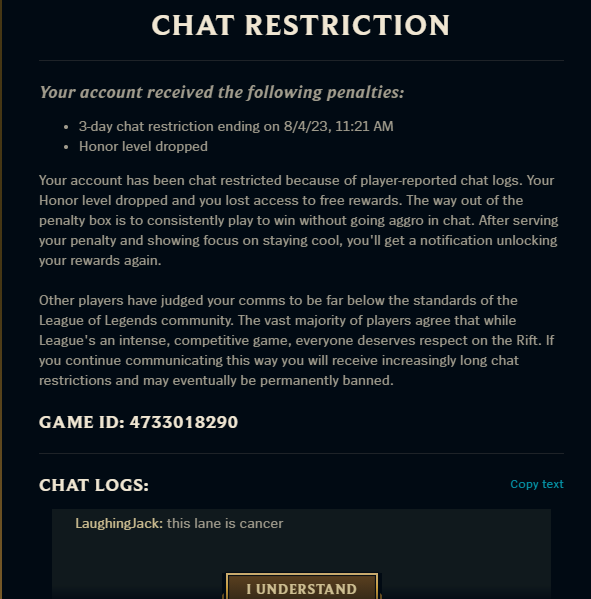 LaughingJackVR's tweet photo. No... i don't understand riot games... when you cultivate possibly the worst gaming experience in the industry, I don't understand why calling an arbitrary part of the game cancerous is badI https://t.co/PfAFpbMKe8
