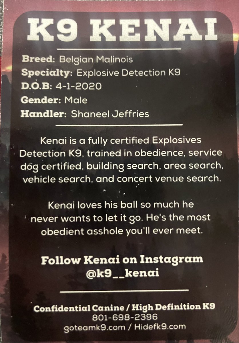 GoteamK9's tweet photo. 🐾 Introducing K9 Kenai and Shaneel: Canine Heroes! 🌟 These incredible pups found numerous firearms on their latest job detail. Join us in celebrating their achievements at the USANA Amphitheater, surrounded by the breathtaking sky of Las Vegas and Salt Lake City venues. #K9Unit #CanineHeroes 🐾🔍

Get ready for an electrifying event! Stay tuned for more updates, live streams, and behind-the-scenes action. Let's honor these exceptional working dogs who keep our community safe. 🎉🐶 #PoliceDogs #LawEnforcement #CommunitySafety 

Together, let's give a round of applause to K9 Kenai and Shaneel for their unwavering dedication and impressive abilities. They're true heroes! 🐾👏 #K9Unit #CanineHeroes