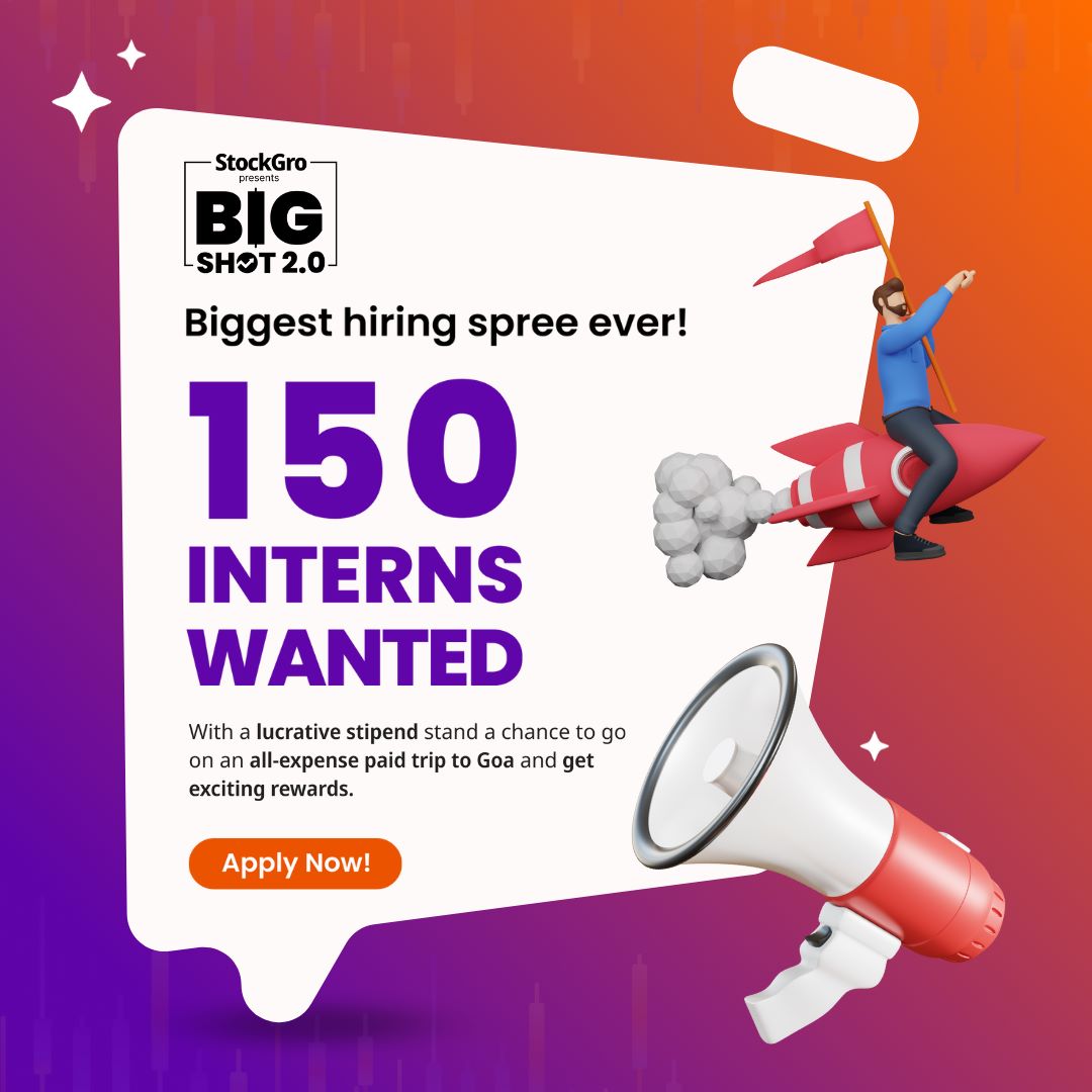 Your Goa plan is on us💸🌴

Be part of StockGro's exciting Internship, ‘Big Shot’. 💫

Learn | Earn Stipend | Join us on a Goa trip | Win Airpods & Air Jordans

Apply here- form.typeform.com/to/AStJ9EnB

#internshipalert #jobalert #finance #trading