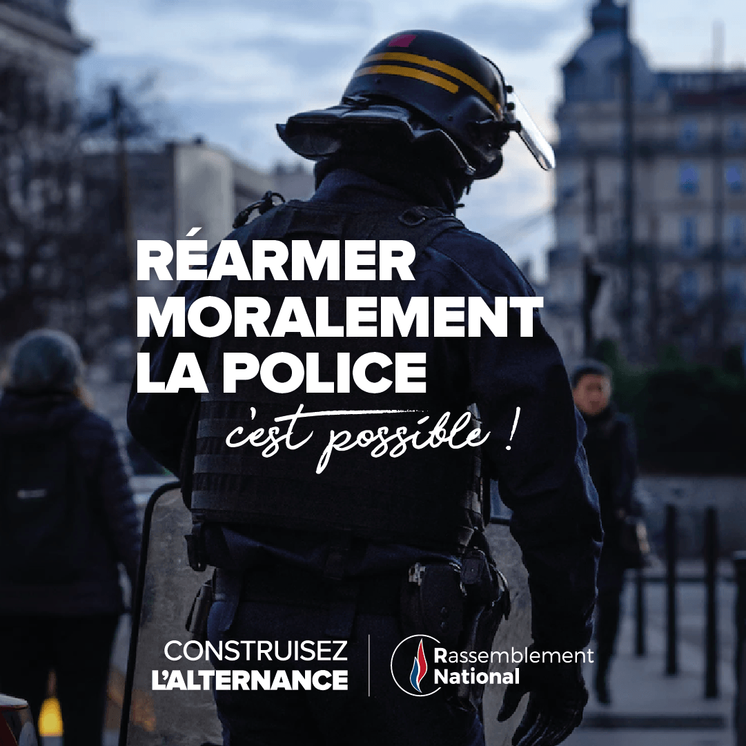 RNational_off's tweet photo. 👮  Trop souvent attaquées et trop peu souvent soutenues par leur hiérarchie, les forces de l'ordre doivent être réarmées moralement : nous le ferons ! 

Rejoignez-nous pour construire l'alternance :
👉🏻 https://t.co/sUhxdLuOLu https://t.co/DmJye761yB