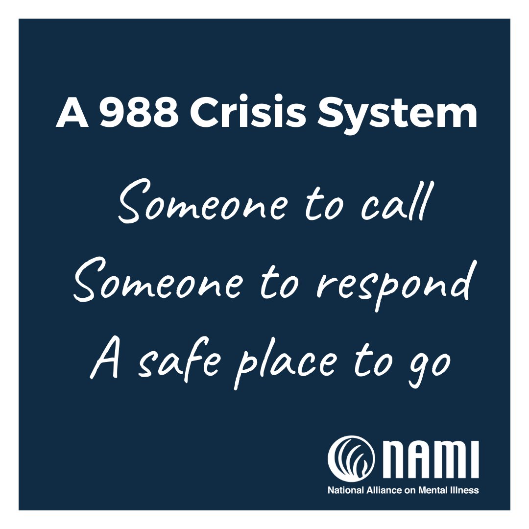 988 is already making an impact in our communities, but there’s more work to be done. 📢 #Act4MentalHealth today & urge your member of Congress to support legislation that will continue to expand 988 services to help people get the crisis care they need! nami.quorum.us/campaign/49596/