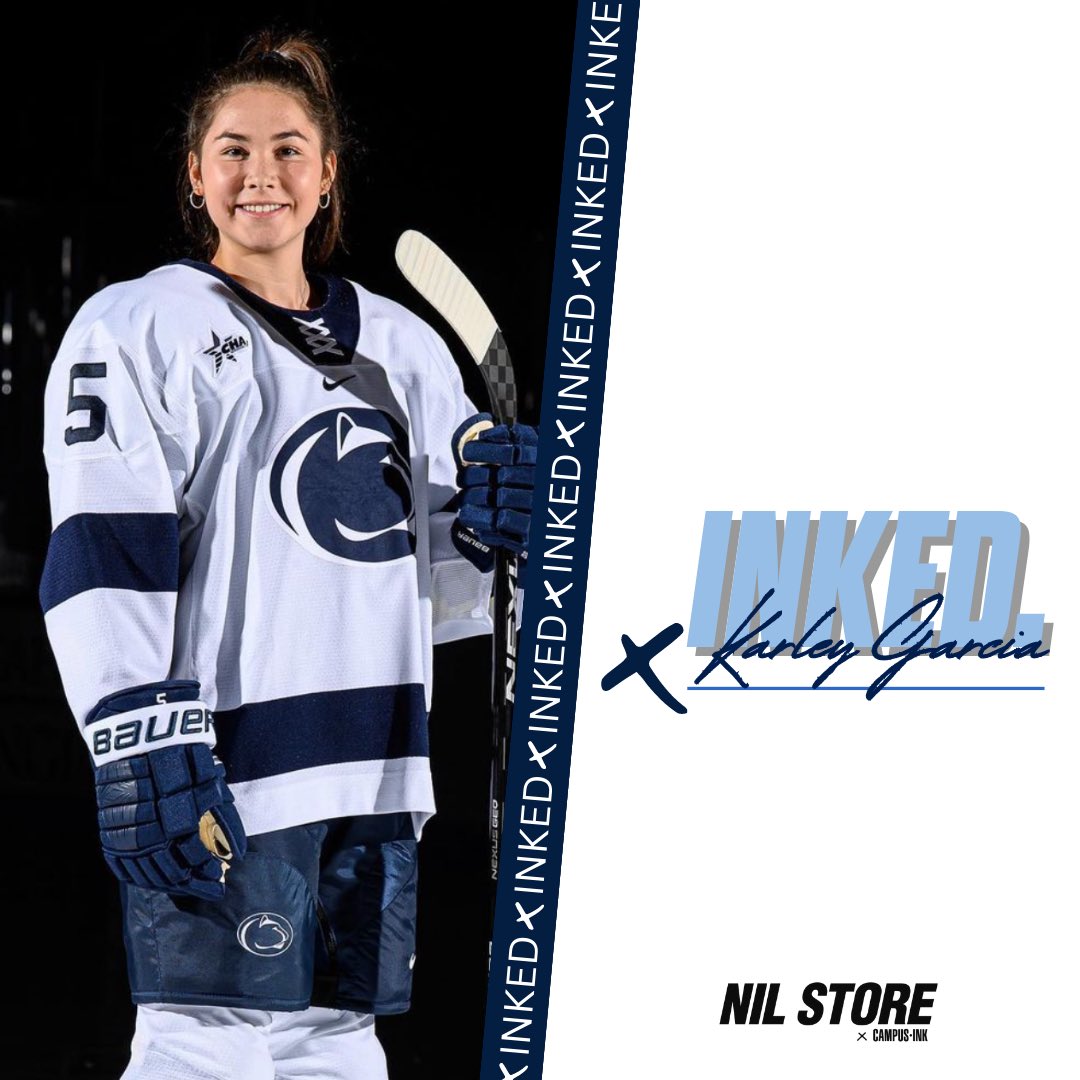 JUST IN: Karley Garcia of <a href="/PennStateWHKY/">Penn State Women’s Hockey</a> is building the brand with the <a href="/nil_store/">The NIL Store</a> family!

Stay tuned for her officially licensed merch coming soon!